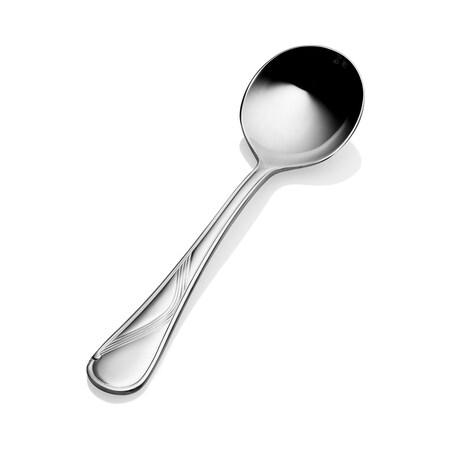 Bon Chef Wave, Bouillon Spoon, Mirror Finish, 18/10, 6.31" , set of 12 S2201